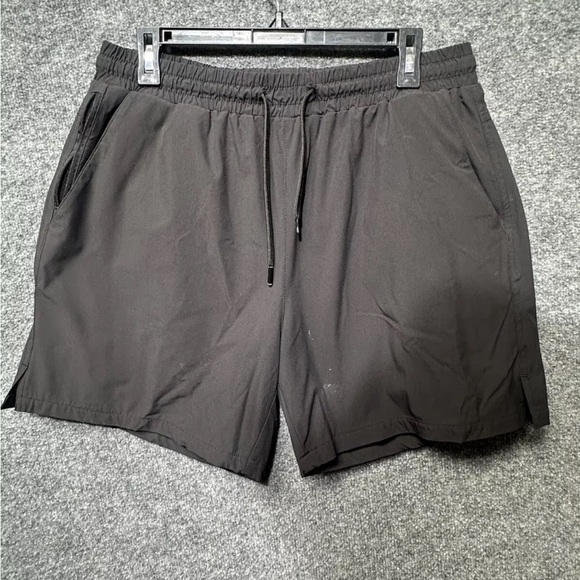 Maison Article Men’s Stretch Waist Drawstring Athletic Shorts Black Large - Picture 1 of 10